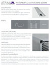 3422 ALUMINIO GUARD. QUADRA 10x10mm x 2,5m ORO MATE