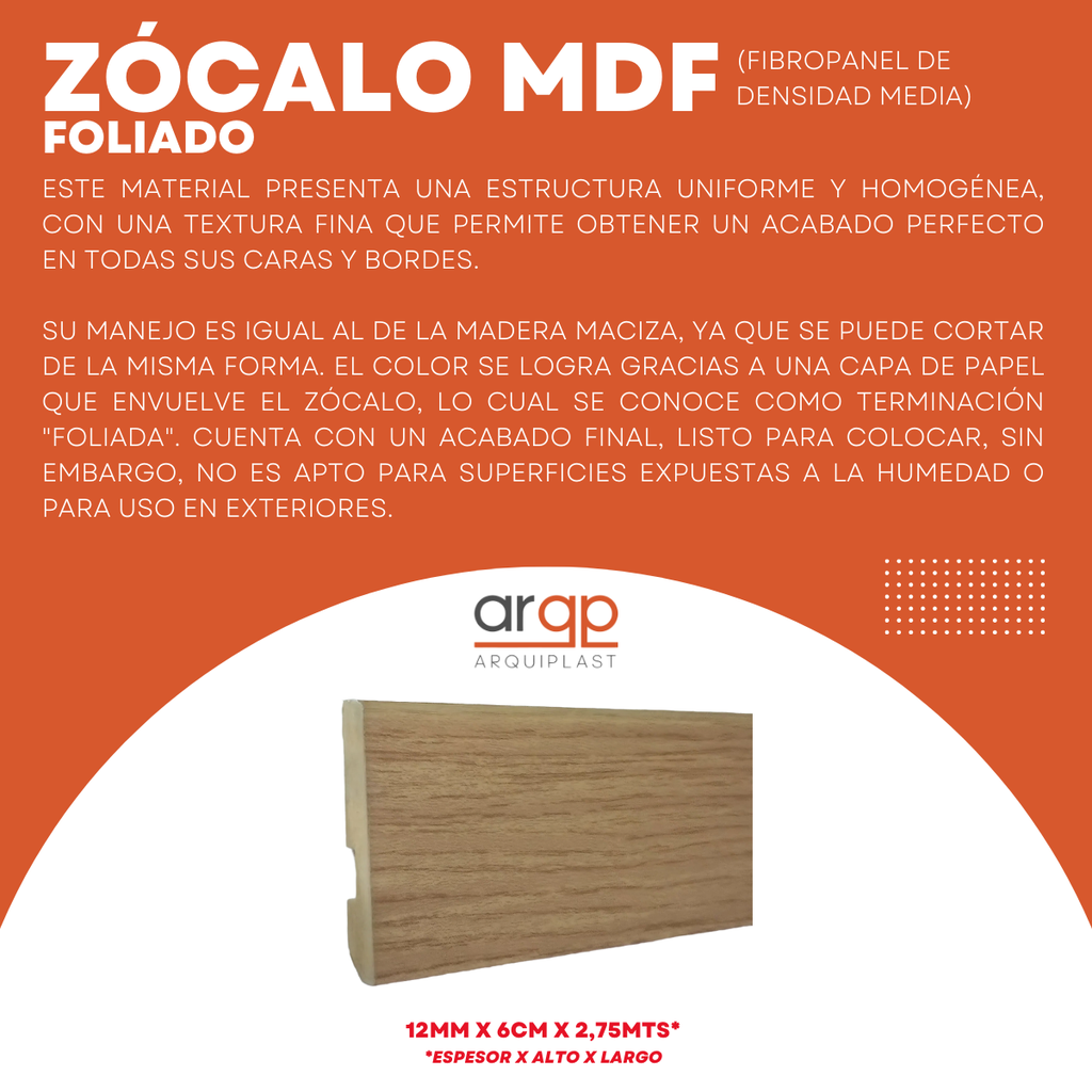 SPECTS ZOCALO FOLIADO ROBLE VIEJO