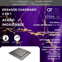 DESAGUE CUADRADO AISI304 SERIE 2EN1 - 10x10 cm