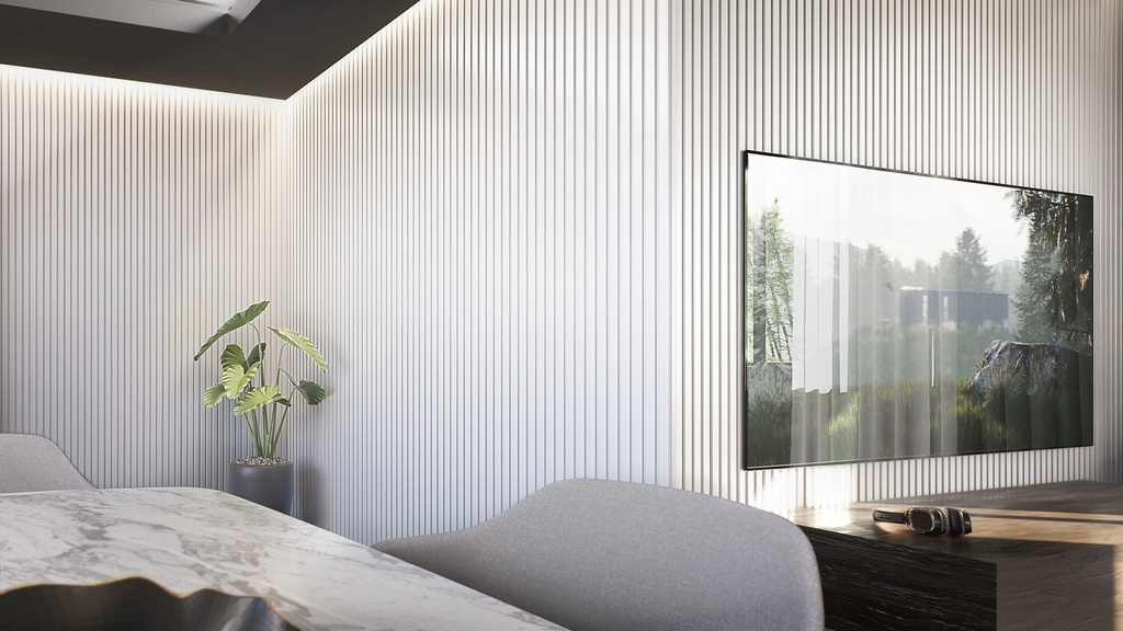 7500E EPSILON REVEST DE PARED SLIM 122 x 12mm x 2,75m BLANCO MATE