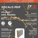 ZOCALO MDF 6062 GRIS CLARO 15x80mm x 2.4m