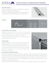 1420 ALUMINIO GUARD. QUADRA 10x5mm x 2,5m ORO BRI