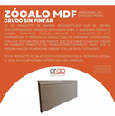 AZ 104 ZOCALO P/PINTAR 104*12*2.60MTS MDF