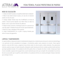 2738 ACERO INOX. PLACA GUARDAPIE 250mm x 800mm ESMACERO INOX. PLACA GUARDAPIE 250mm x 800mm ESM