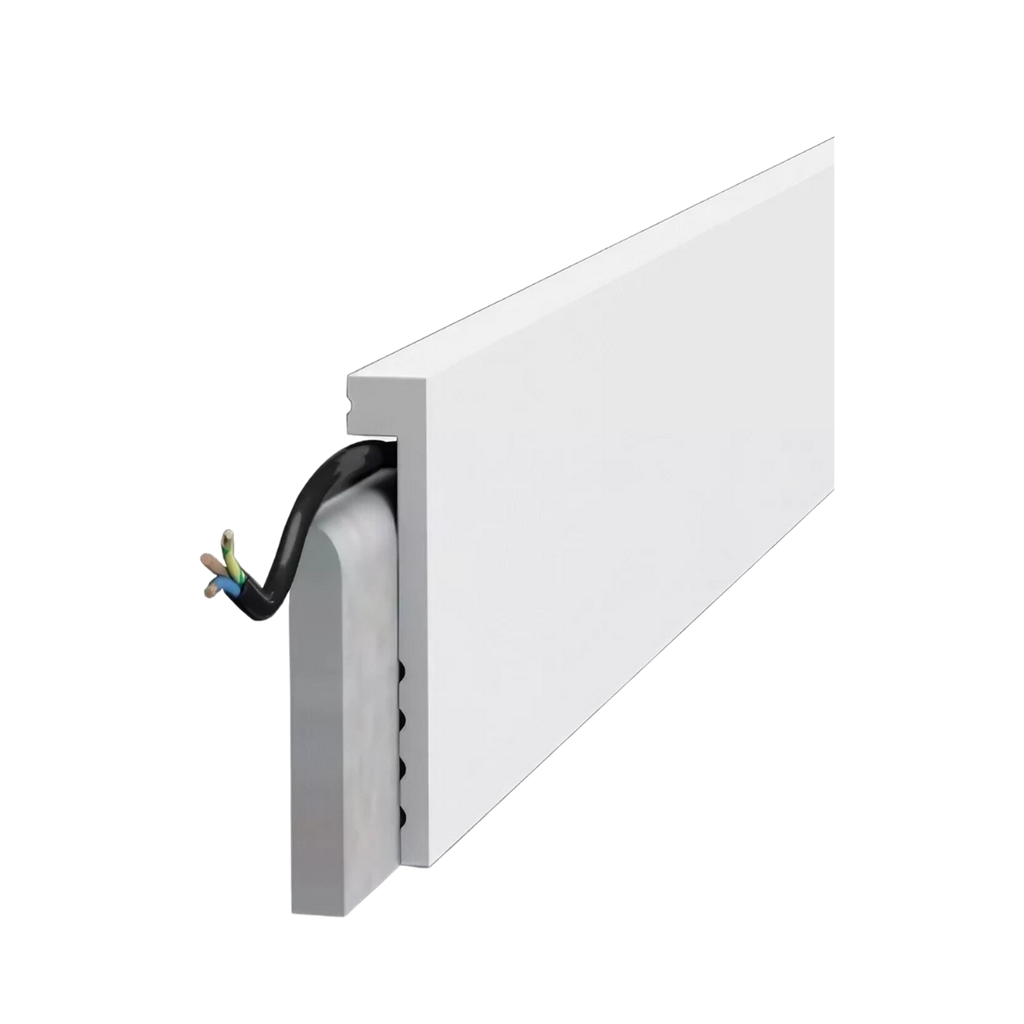 CM ZOCALO TAPA ZOCALO EPS PLASTICO BLANCO RECTO >>10CM<< - 22x100x2,45mts