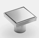 DESAGÜE REJILLA CUADRADO ATRIM 2 EN 1 TAPA CIEGA DCNG100T08 - 10X10CM - ACERO INOXIDABLE MATE
