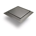 DESAGÜE REJILLA CUADRADO ATRIM 2 EN 1 TAPA CIEGA - 15X15CM - ACERO INOXIDABLE MATE REVERSIBLE