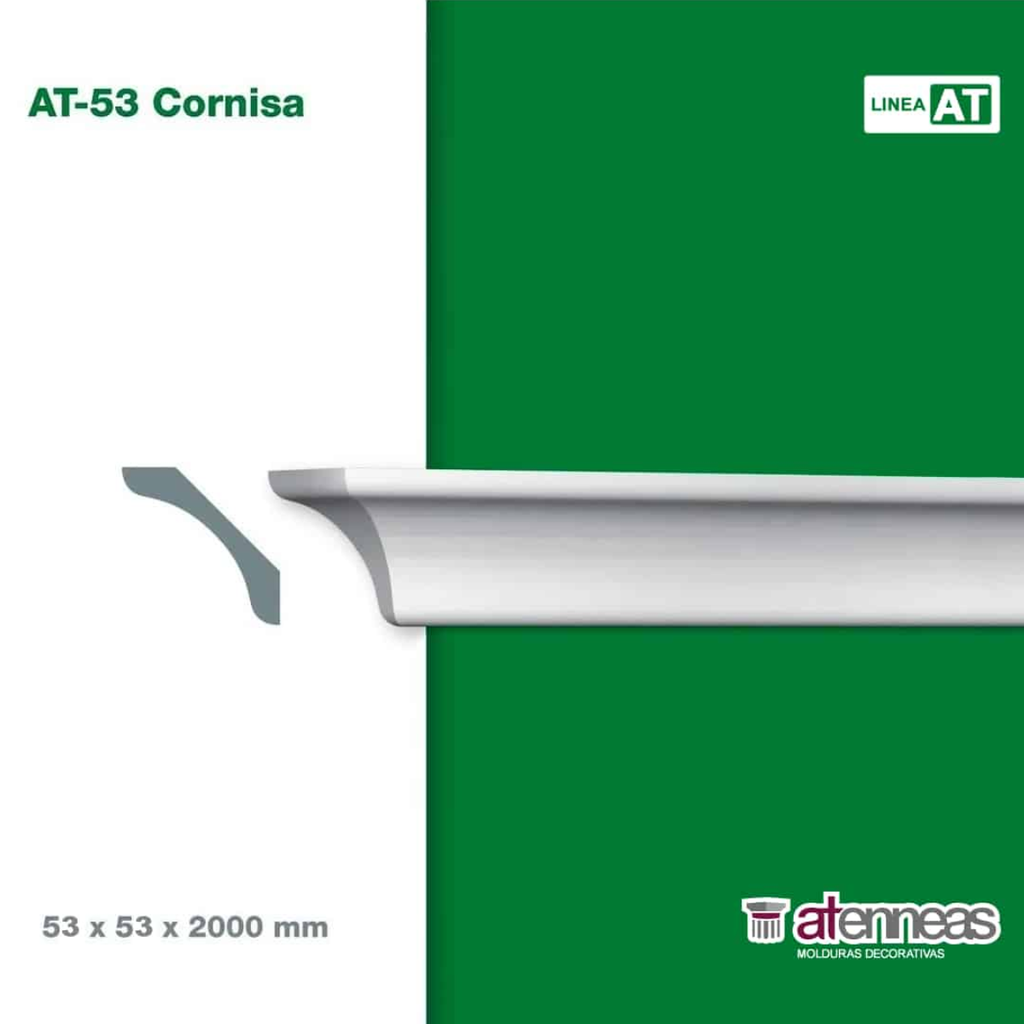 9366 x 1  MOLDURAS DECORATIVAS AT-53  (x 1 TIRA) / 72m