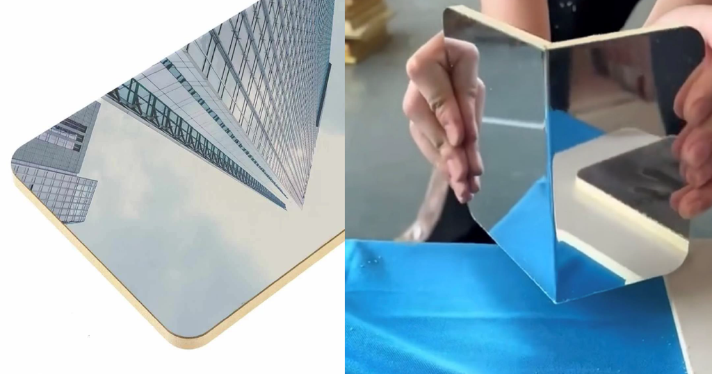 RV PLACAS HMS-1 WPC BAMBOO CHARCOAL │ CLASS UV MARBLE │Medida **8mm** x1220x2800mm MIRROR