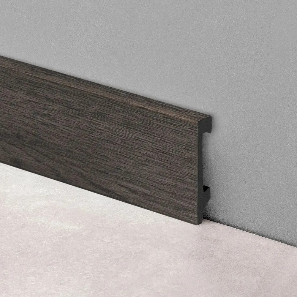 2362E EPSILON ZÓCALO PLAIN 70mm x 15mm x 2,44m NOGAL