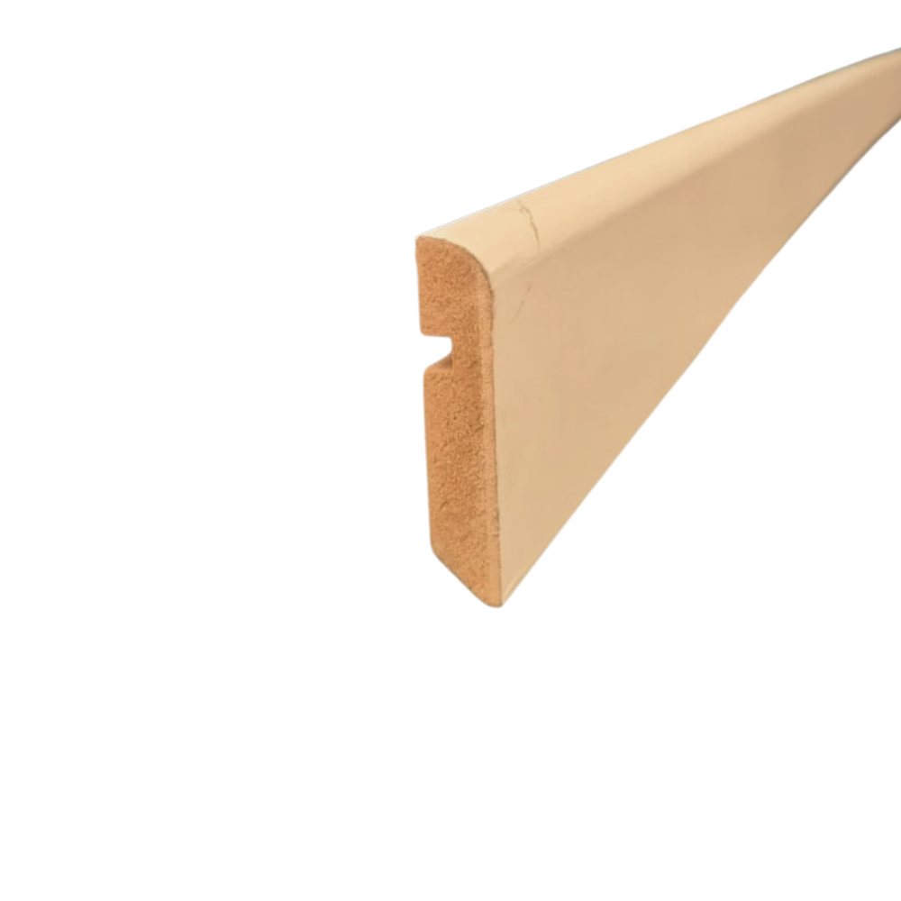 [IRI] Zócalos MDF Liso Foliado 12x60x2.6mts BLANCO MARFIL