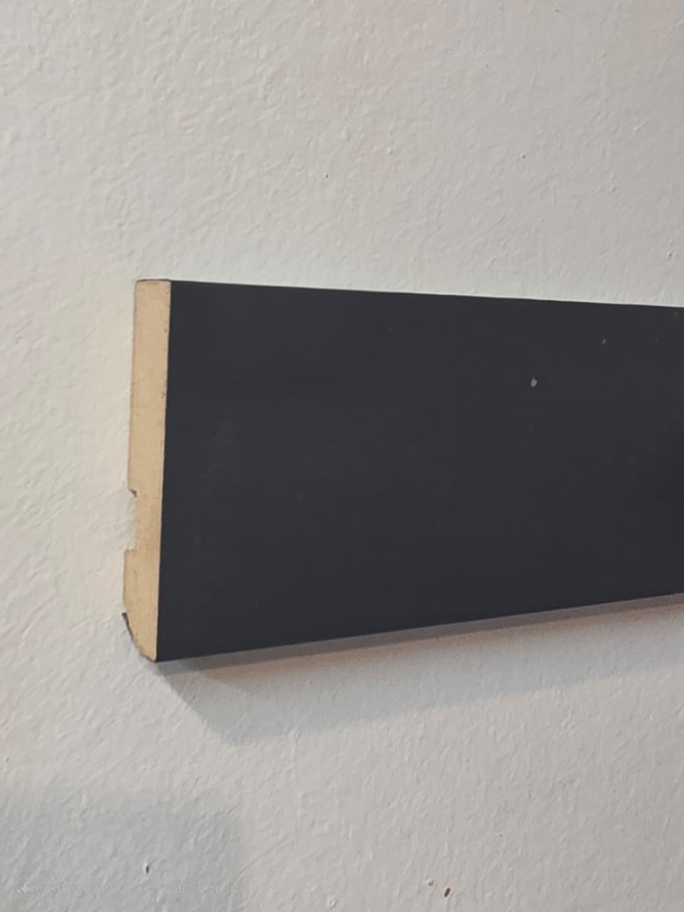 6748 - PR ZR-70 ZOCALO MDF "FOLIADO PVC" RECTO GRAFITO 7CM - 15x70x2,75mts