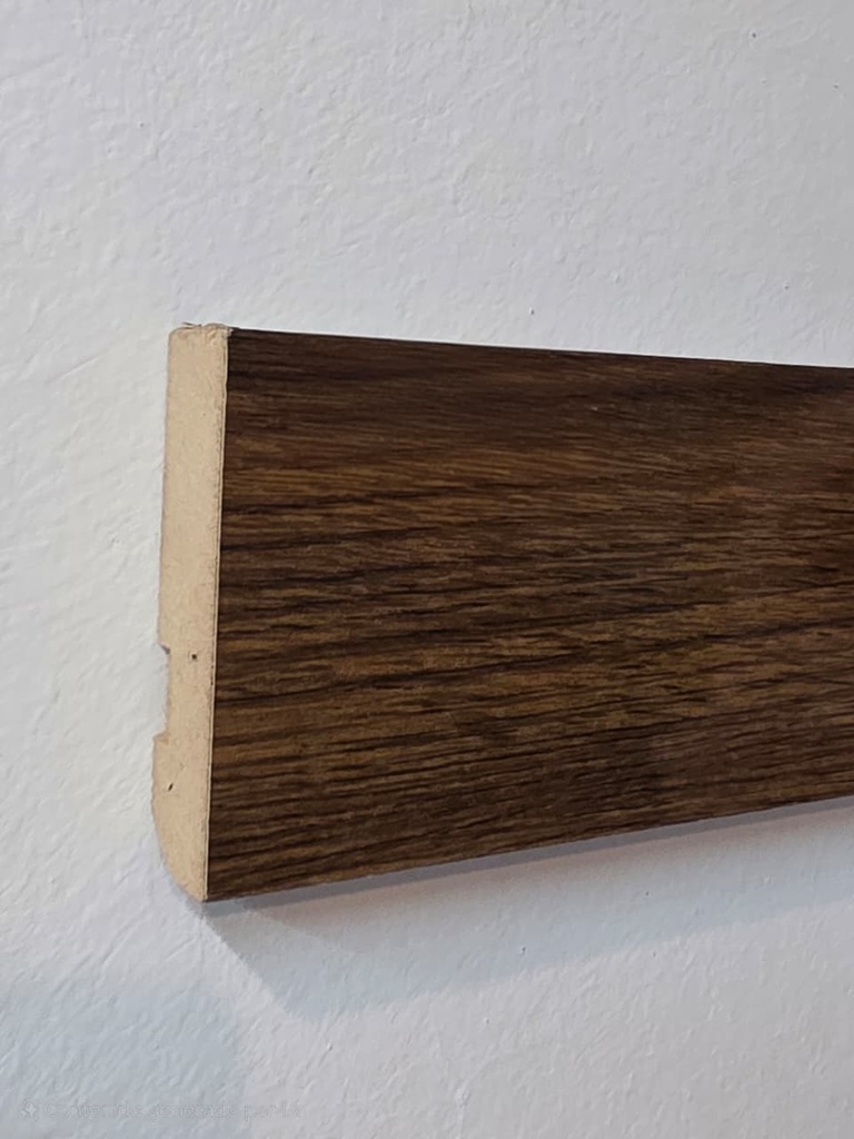 6861 - PR ZR-70 ZOCALO MDF FOLIADO RECTO SMOKE BRILLO 7CM - 15x70x2,75mts