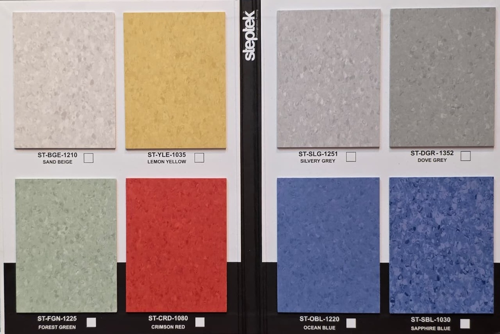 ALLC PISO VINILICO ROLLO STEPTEK HOMOGENEO INDUSTRIAL / COMERCIAL  X M² COD: