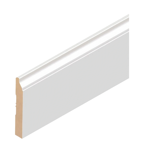 [768] 768 ZOCALO PZ-87 MDF PREPINTADO BLANCO 8,7CM - 12x87x2,75mts