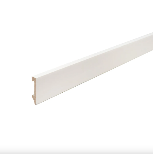 [2310E] 2310E EPSILON ZÓCALO PLAIN 70mm x 15mm  x 2,44m BLANCO MATE