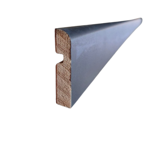 [F229NE] [IRI] Zócalos MDF Liso Foliado 12x60x2.6mts NEGRO