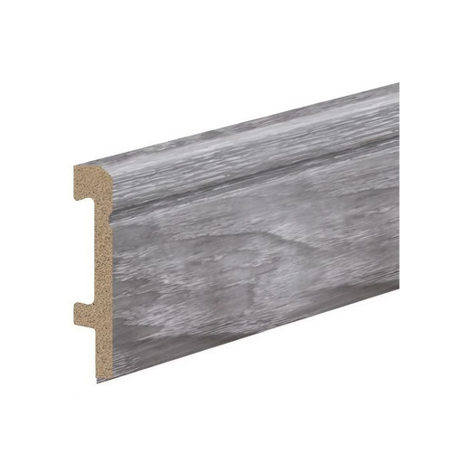 [ZOFAC80COLALPLATEADO] CM ZOCALO >>8CM<< EPS PLASTICO ALERCE PLATEADO FACETADO - 15x80x2,45mts