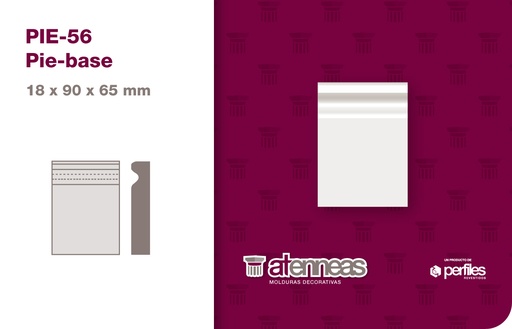 [782] 782 PIE-56 PIE BASE PREPINTADO (18x90x65mm)