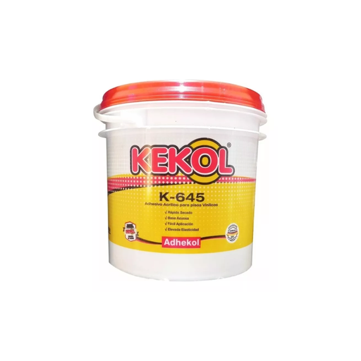 [K645-4kg] K645-4 Adhesivo Kekol Piso Vinilico Acrilico Base Acuosa 4Kg