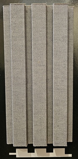 [ 6311 ] PR 6311 REVESTIMIENTO 18-23 MDF FOLIADO TEXTIL GREY 18x124x2750mm  (**El PACK 5unid.**)