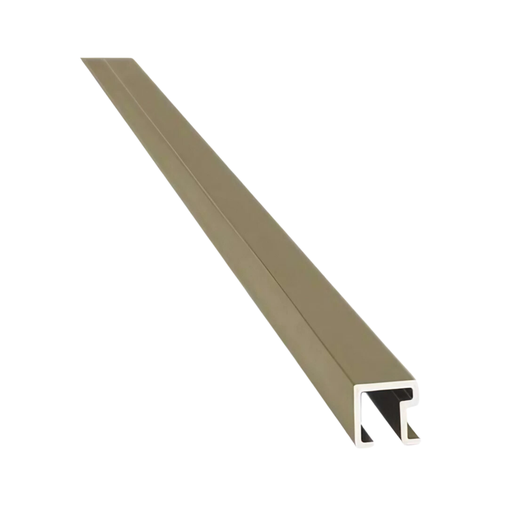 [1435] 1435 ALUMINIO LISTELLO CUAD. 9x9mm x 2,45m PELTRE