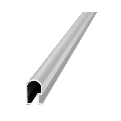[1443] 1443 ALUMINIO LISTELLO REDON. 14x9mmx2,45m CROMO MATE