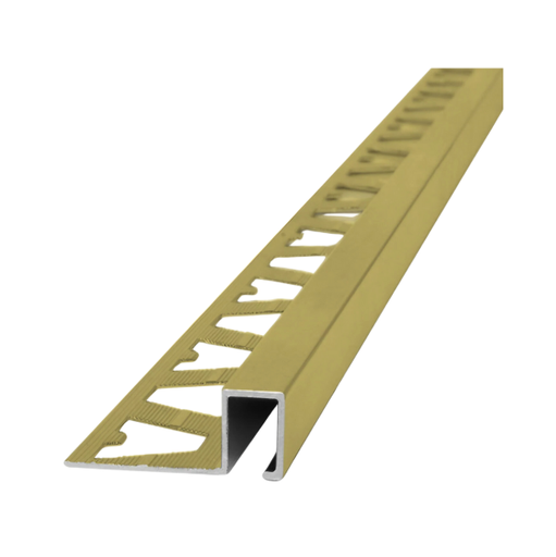 [3422] 3422 ALUMINIO GUARD. QUADRA 10x10mm x 2,5m ORO MATE