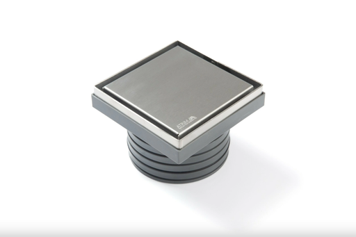 [PR120T02] PR120T02 LAGOON SERIES - REJILLA PARA PILETA DE PATIO. ABS.SST 2EN1  MATE  12x12 cm