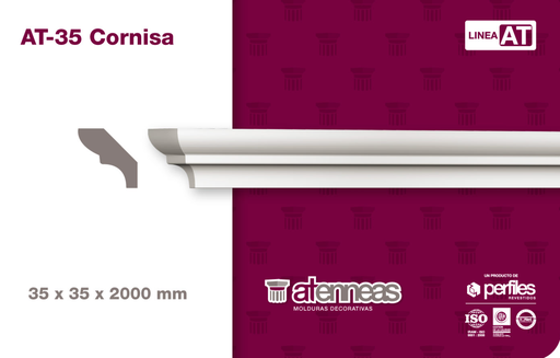 [9001] 9001 x 1  MOLDURAS DECORATIVAS AT-35 (x 1 TIRA)